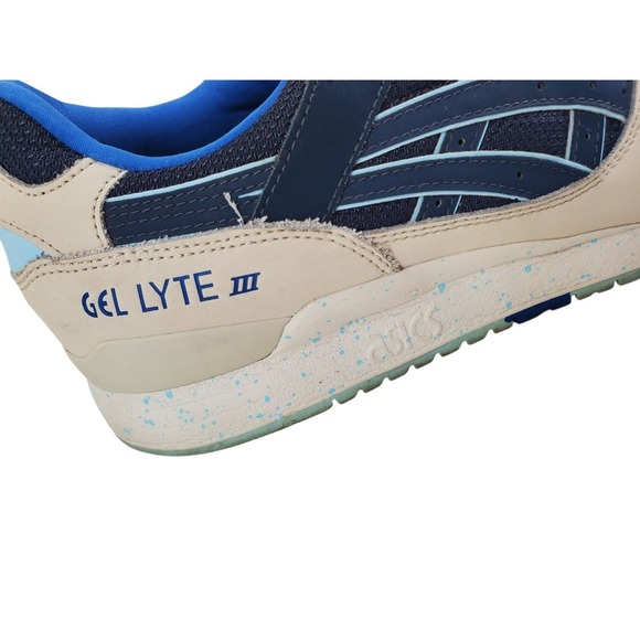 Asics Gel Lyte III Running Shoes H7L0L Mens 14 India Ink Sail Blue Beige main image 10